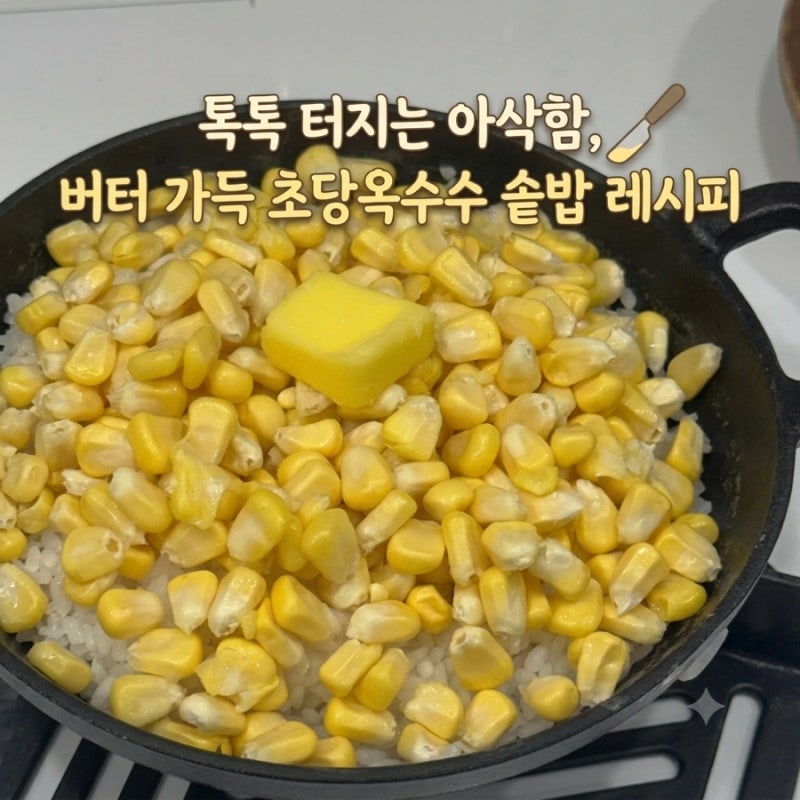 밥물 넘침 없는 스타우브 베이비웍 초당옥수수 솥밥, 옥수수대 육수가 핵심인 이유