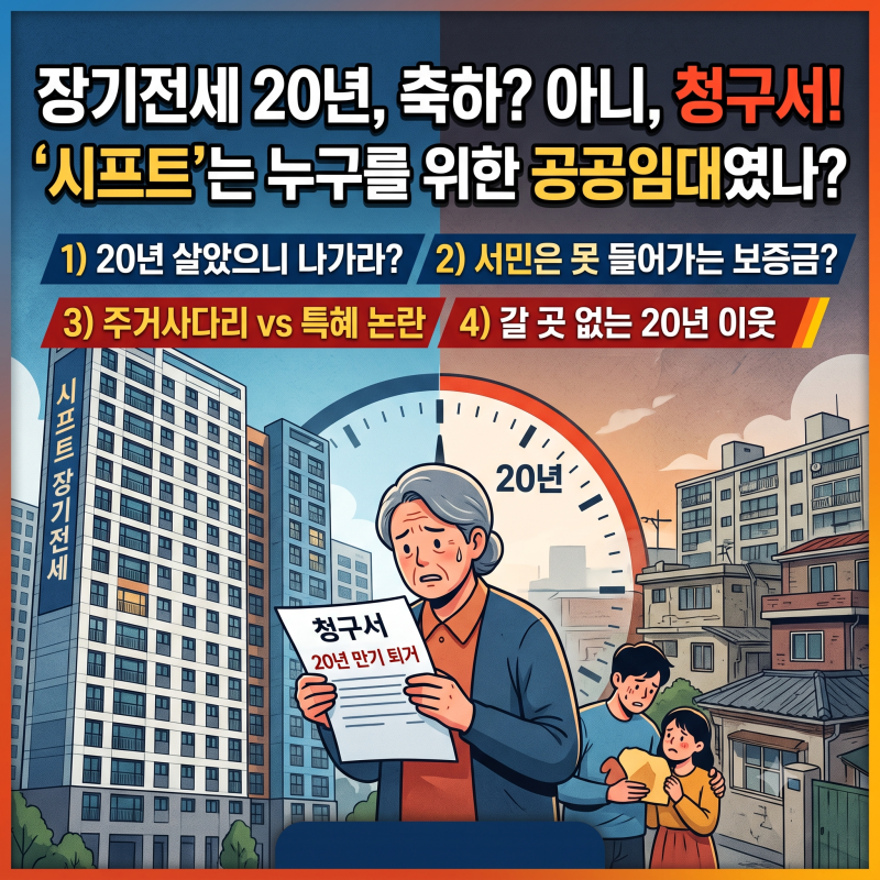 20년 만기 다가오는 서울시 장기전세 '시프트'를 둘러싼 뜨거운 논란 정리