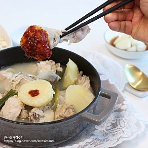 닭한마리 레시피 칼국수 겨자 소스 맛팁 여름 보양식 추천
