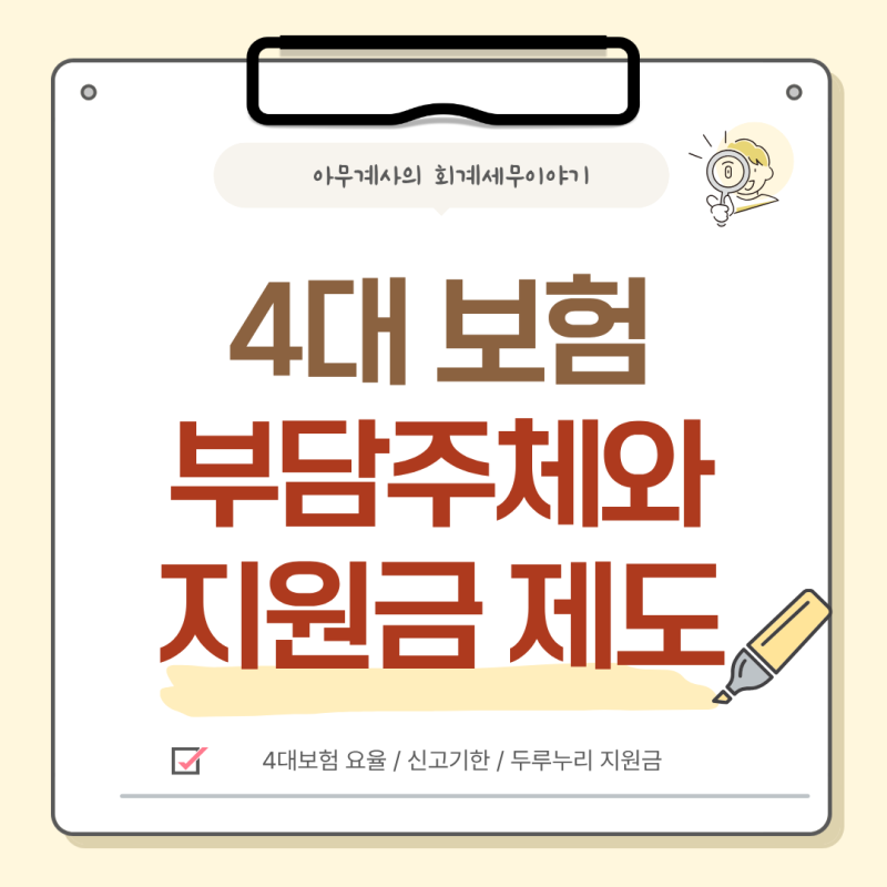 [인사/노무] 4대 보험 관리의 중요성(Feat. 두루누리 지원금)