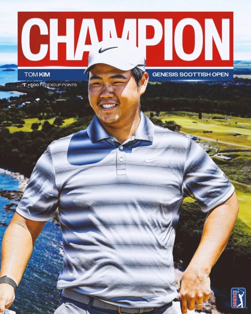 골프 김주형 프로 프로필 키 나이 2026년 PGA 투어 스코티시 스코틀랜드 오픈 우승 상금