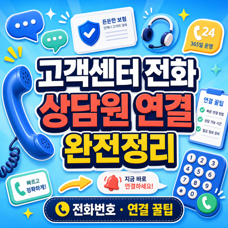 삼성화재 고객센터 전화 상담원 연결 방법과 번호 안내