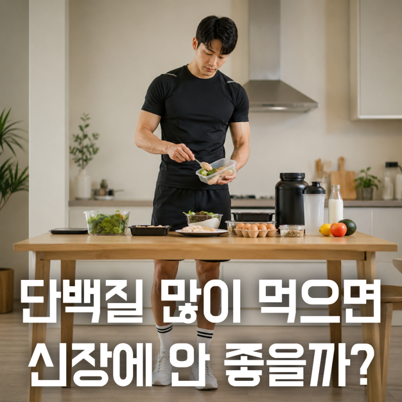 닭가슴살에 단백질 쉐이크까지, 신장에 부담될까