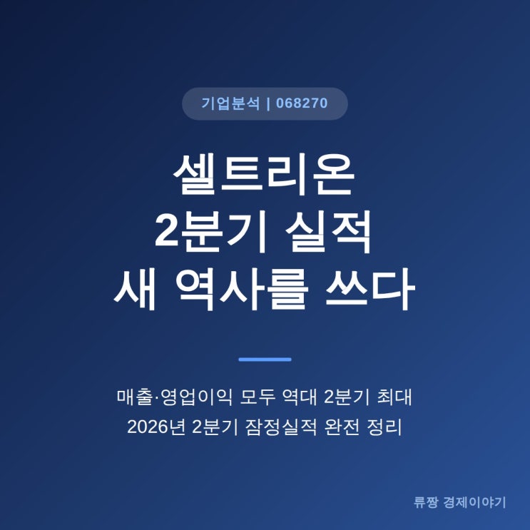 셀트리온 주가 전망, 2분기 영업이익 4,300억 '<b>역대 최대</b>... 