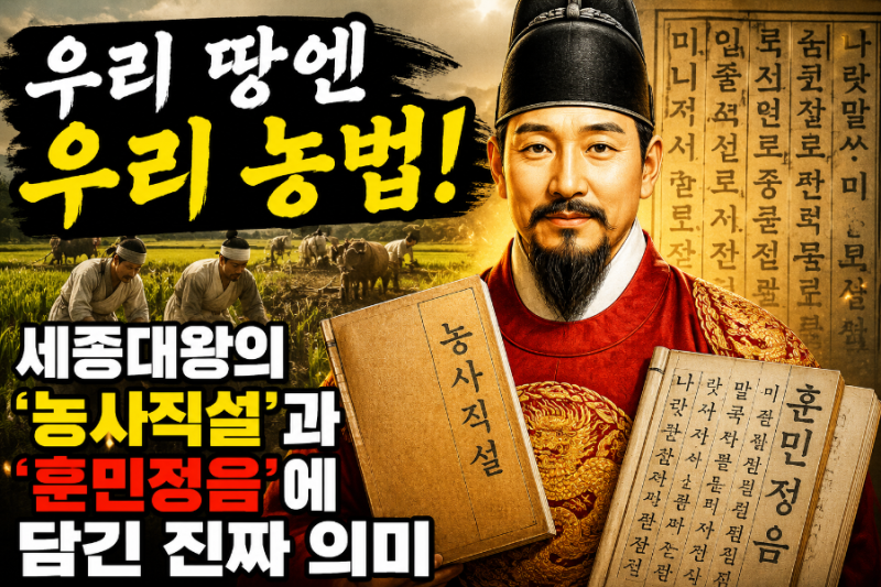 우리 땅엔 우리 농법! 세종대왕의 '농사직설'과 '훈민정음'에 담긴 진짜 의미