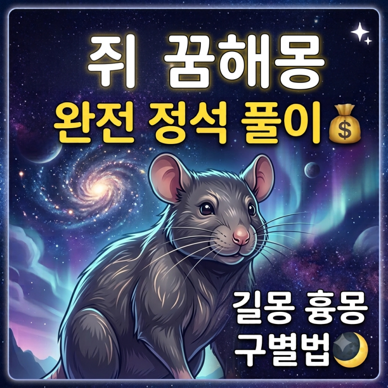 쥐 꿈 해몽 총정리! 흰 쥐, 검은 쥐, 쥐한테 물리는 꿈의 의미는?