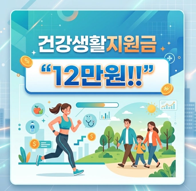 "12만원!!" 하루 5천보만 걸었을 뿐인데 통장에 돈이 꽂혔다? (feat. 전국민 건강생활지원금)