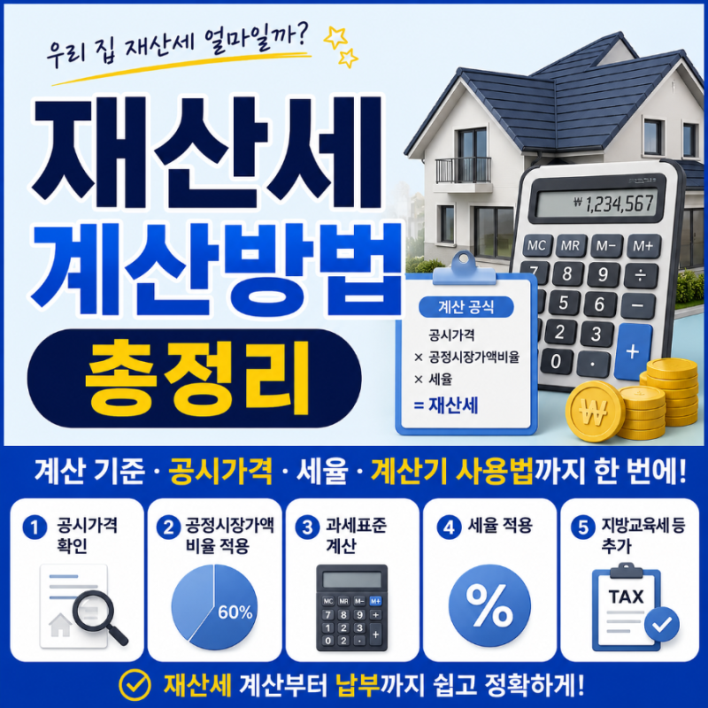 재산세 계산방법 총정리｜우리 집 재산세 얼마나 나올까? 계산 기준부터 계산기 사용법까지