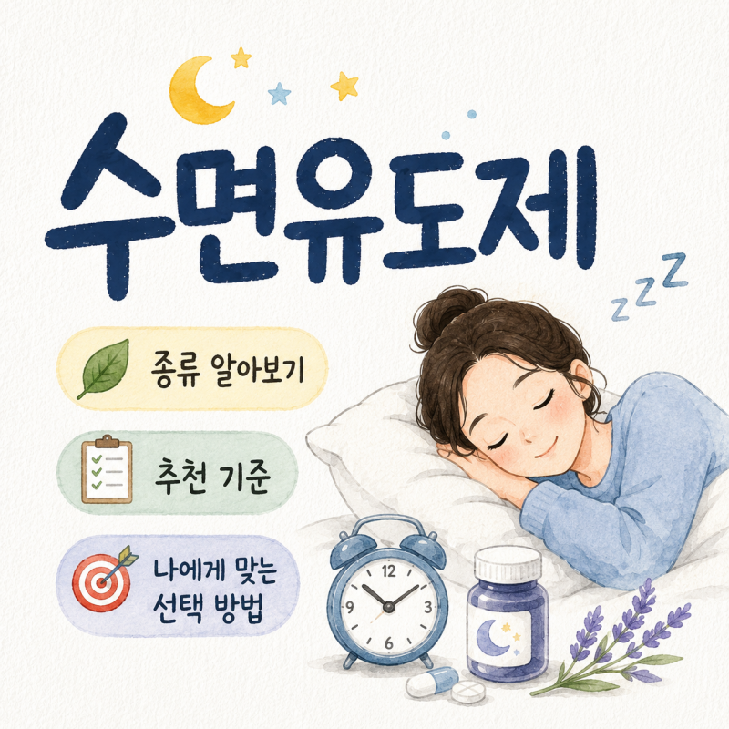 수면유도제 종류와 올바른 추천 기준, 내게 맞는 선택 방법은?