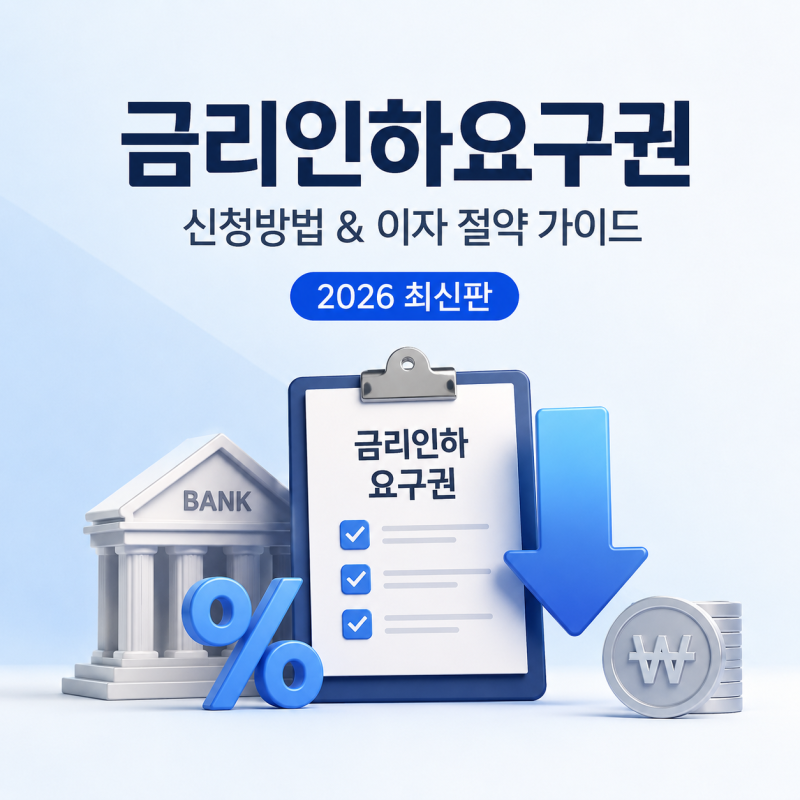 금리인하요구권 신청방법, 대출 이자 줄이는 활용 가이드｜2026년 최신판