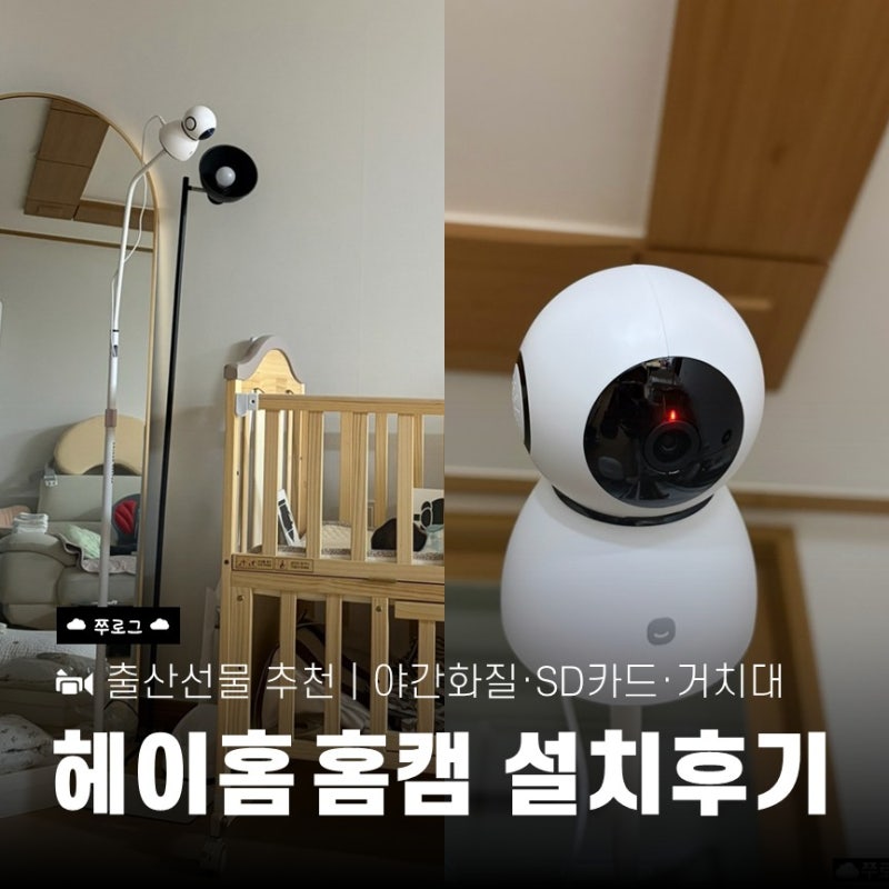 헤이홈 홈캠 실사용 후기 | 야간 화질 · SD카드 · 거치대, 프로와 플러스 차이?!