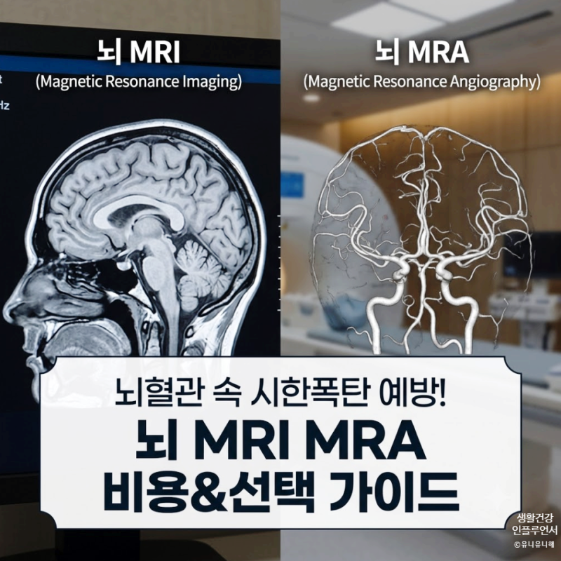 뇌 mri mra 차이점과 동시 검사 비용, 뇌 ct 건강검진 선택 가이드