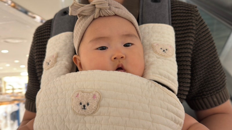 아기띠침받이 앞보기 필수 포그내 에르고 호환 코코아돌로 선택