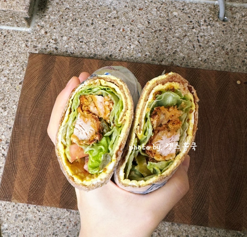 또띠아 샌드위치 만들기 꿀맛 소스 다이어트 닭가슴살 또띠아랩 통밀또띠아 요리