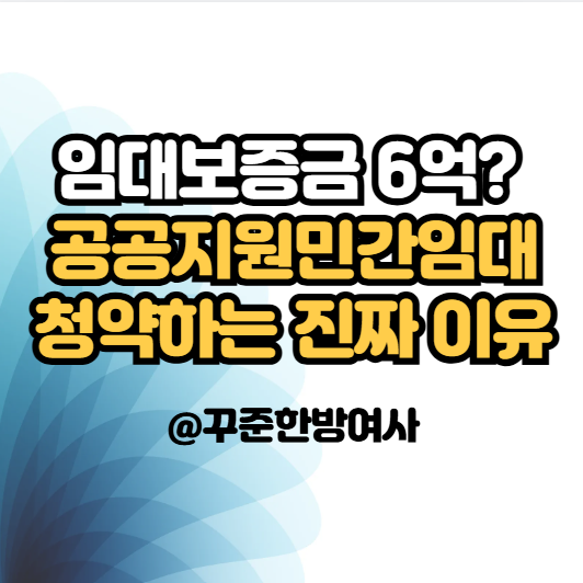 "보증금 6억에 분양전환도 없는데 왜 넣죠?" 공공지원민간임대 청약의 장점 6가지