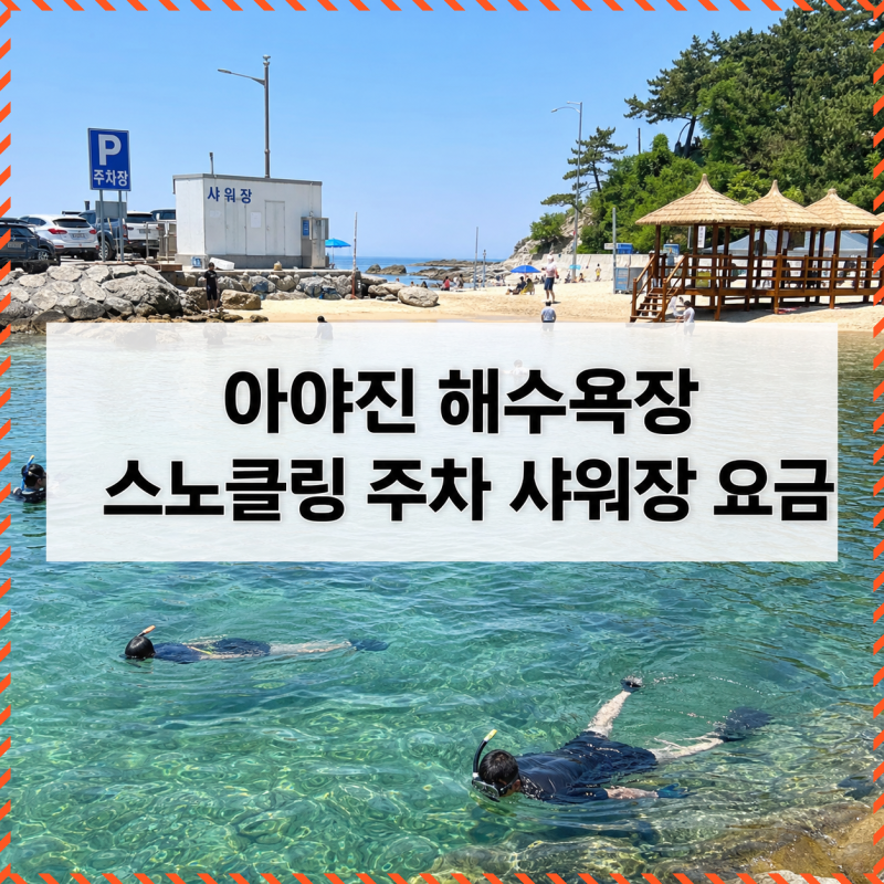 강원도 고성 아야진 해수욕장 스노클링 후기와 주차·샤워장·평상 요금 총정리