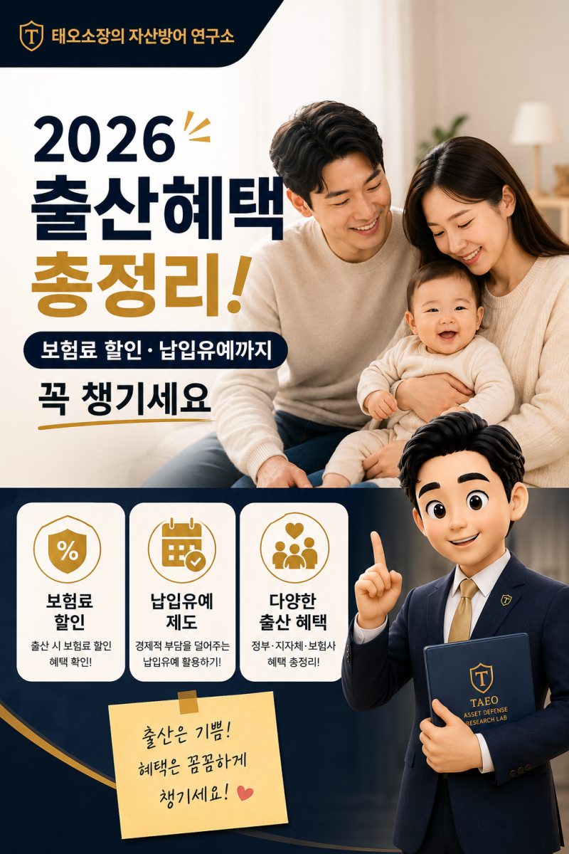 2026 출산혜택 총정리! 보험료 할인·납입유예까지 꼭 챙기세요