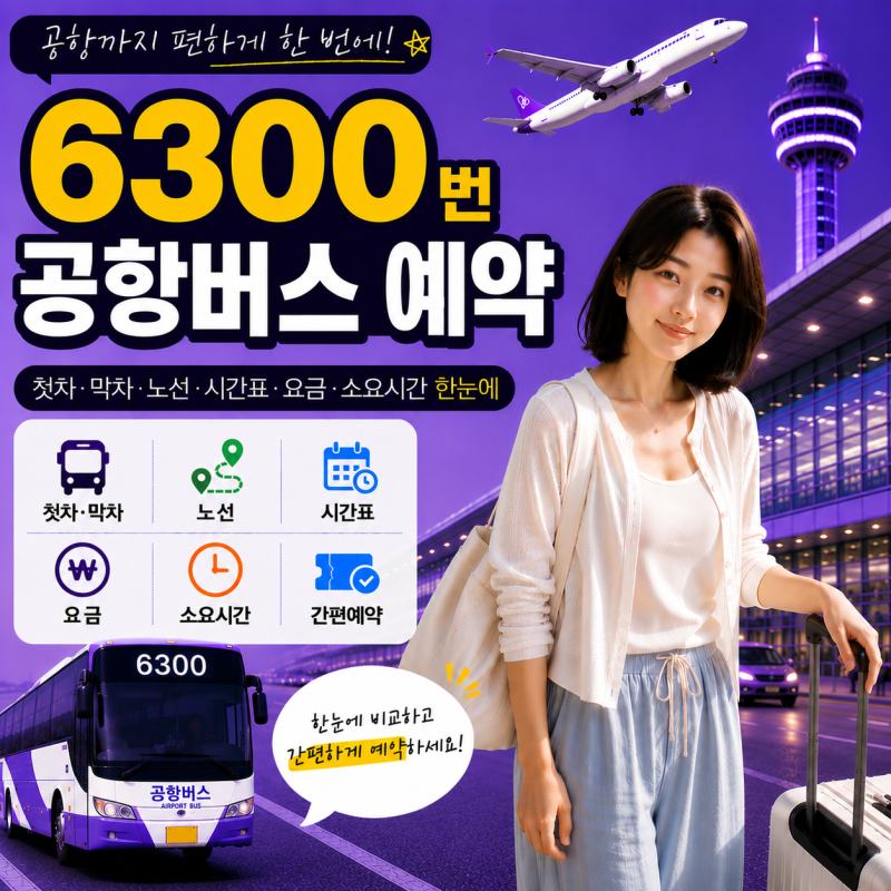6300번 공항버스 예매｜미사강변·수서역 인천공항 예약·시간표·노선도·요금·소요시간·첫....