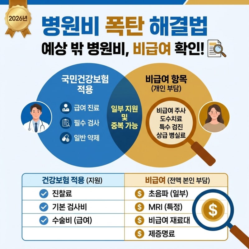 비급여 진료비 확인 병원비가 예상보다 많이 나올 때 먼저 보는 방법, 알고 보니 진짜 함정은....