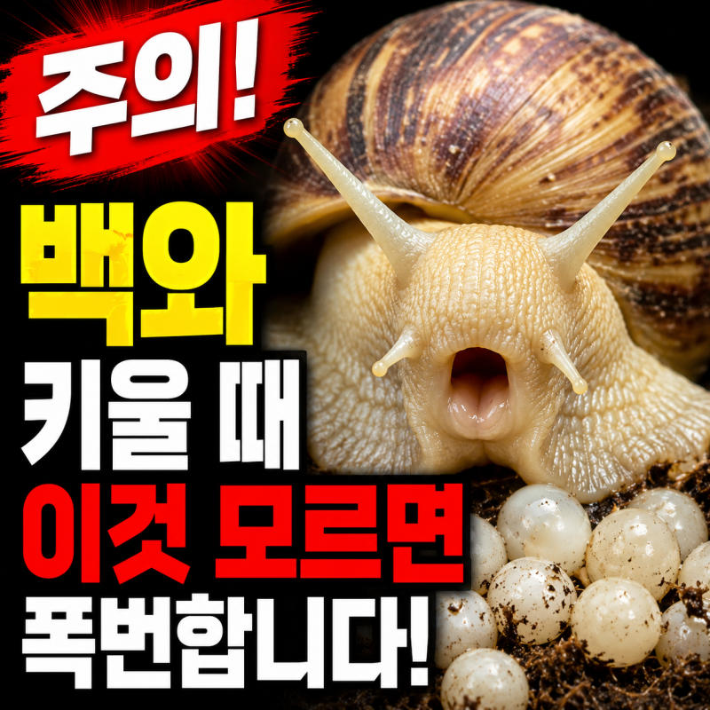 백와 달팽이 키우기 먹이와 번식 관리법