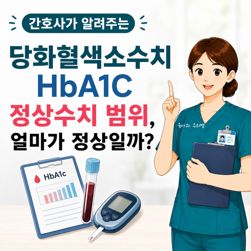 당화혈색소수치 HbA1c 정상수치 범위, 얼마가 정상일까?