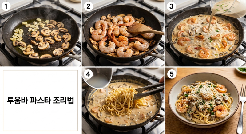 집에서 만드는 아웃백 투움바 파스타 레시피, 꾸덕한 소스의 비결은 '이것'
