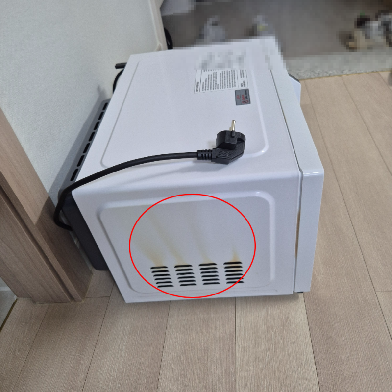 전자레인지 플라스틱 탄냄새 제거