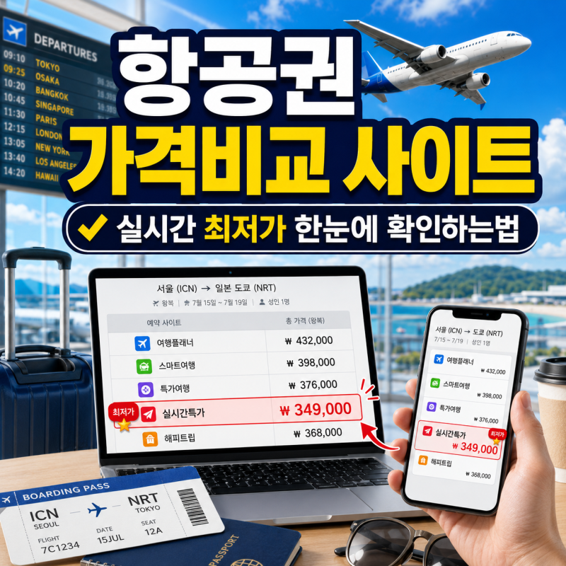 항공권 가격비교 사이트｜실시간 최저가 한눈에 확인하는법