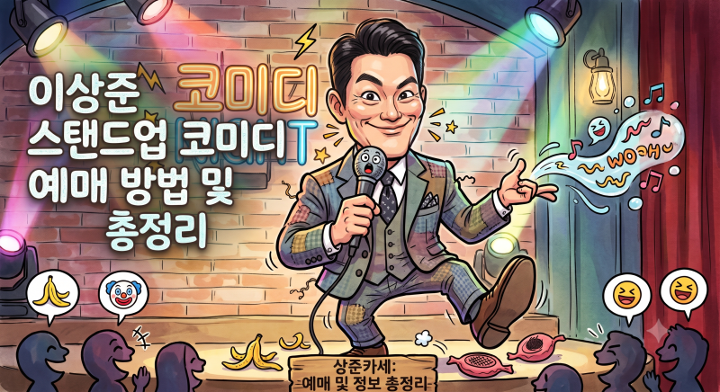 개그맨 이상준 스탠드업 코미디 <이상준쇼: 상준카세> 예매 방법  꿀팁 총정리