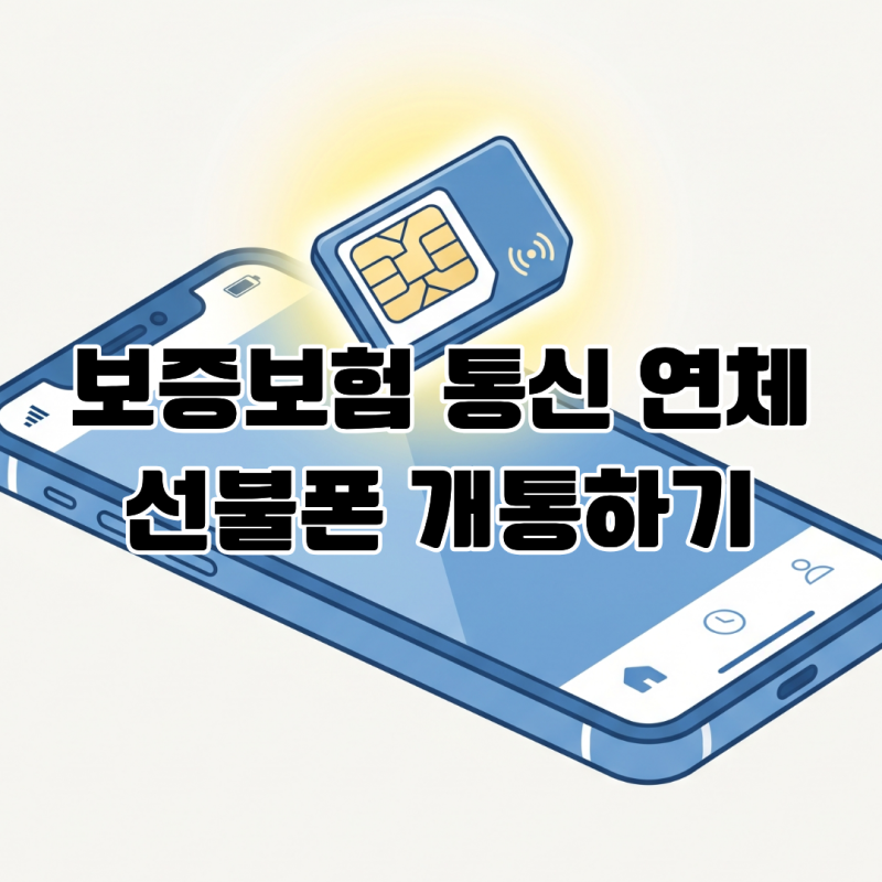 서울보증보험 통신 연체 이력이 있어도 선불폰 개통이 가능한 이유
