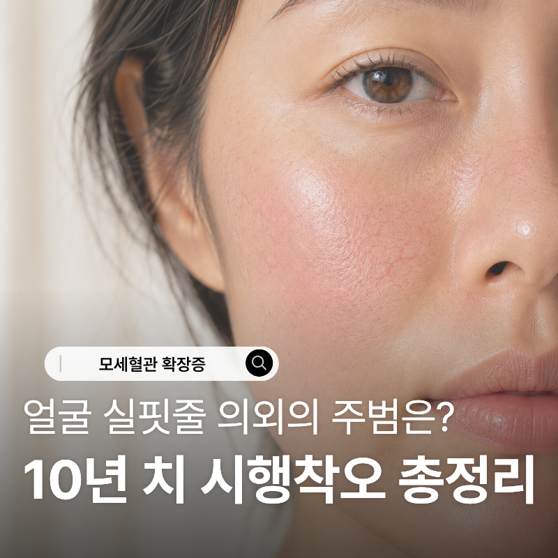 "모세혈관 확장증", 피부과 레이저 하기 전 무조건 알아야 할 '의외의 악화 요인'과 관리 방법