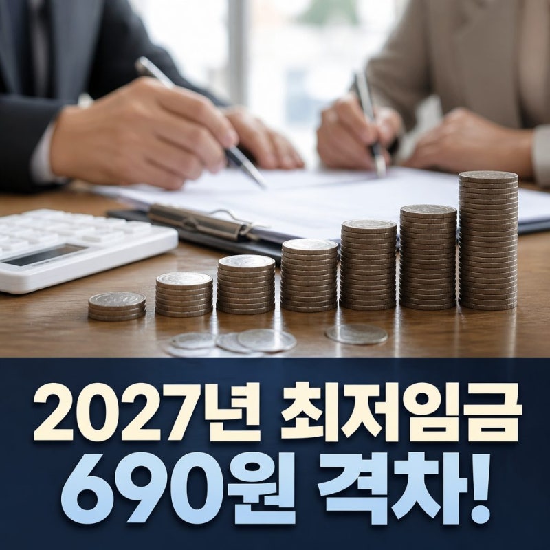 2027년 최저임금 노사 690원 격차 줄여질까? 자영업자 부담과 추경호 대구시장 발언 논란