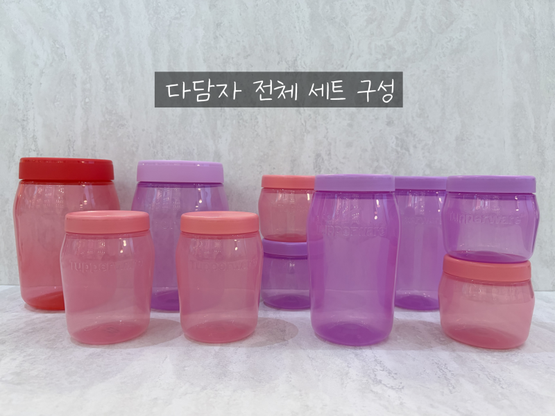 [타파웨어] 다담자 세트 / 단품 구성 만능 저장통