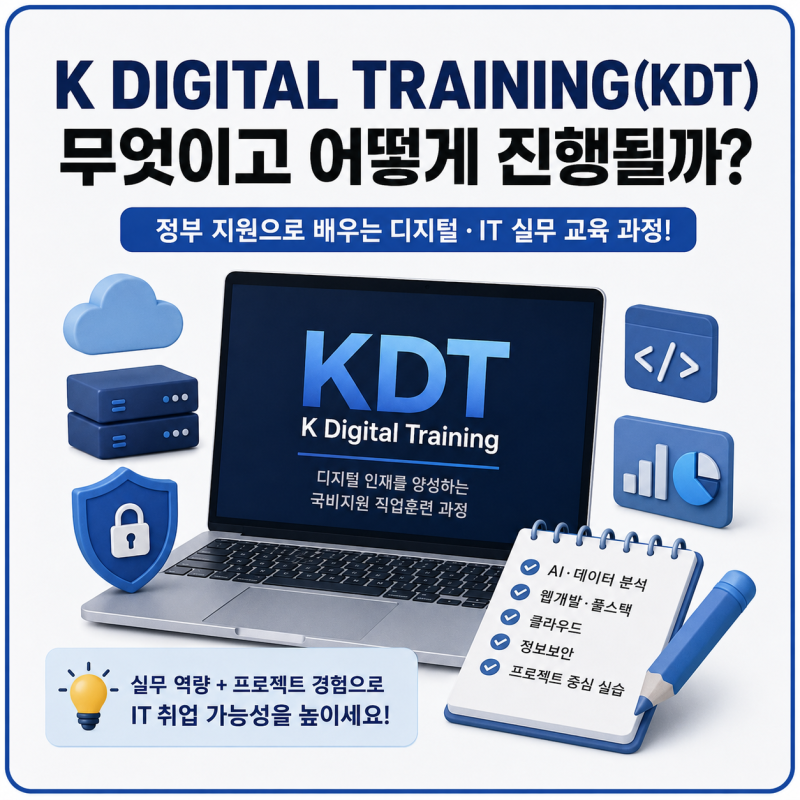 K Digital Training(KDT) 무엇이고 어떻게 진행될까