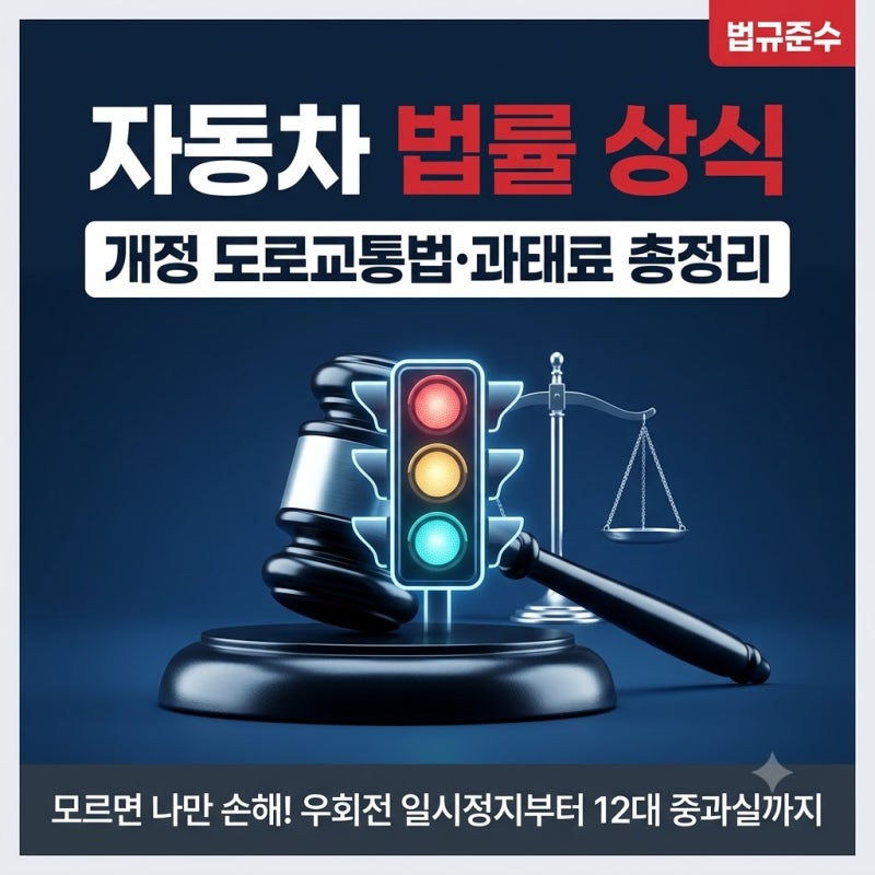 헷갈리는 우회전 일시정지 기준부터 12대 중과실, 물피도주 벌금, 공익신고 과태료까지 완벽 ....