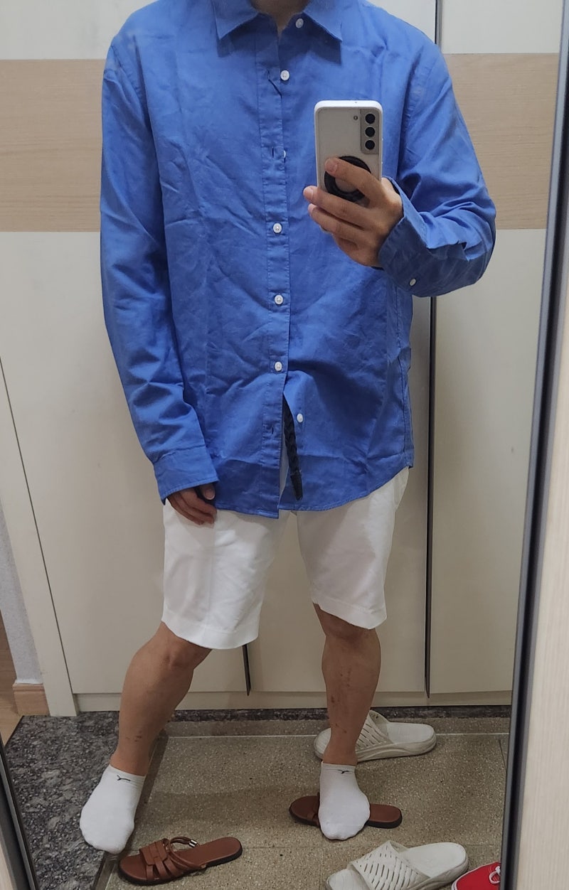 지오다노 린넨셔츠 후기 구매 시 꿀팁! 린넨 혼합 소재는 피하세요!