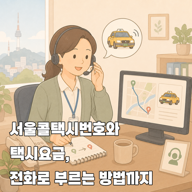 서울콜택시번호와 택시요금, 전화로 부르는 방법까지