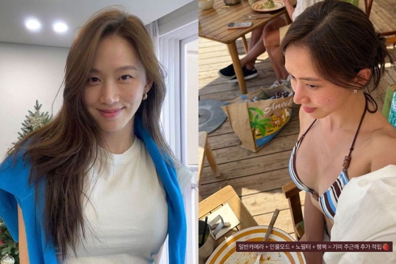 "출산한 지 얼마 안 된 거 실화?!" 배우 고성희가 SNS 실수로 올렸다가 난리 난 비키니 자태