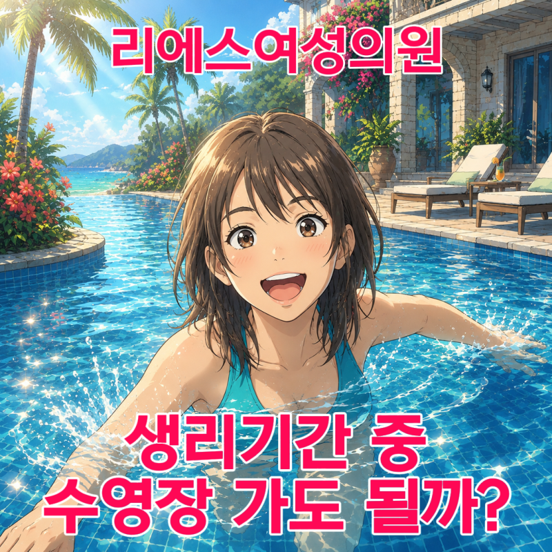 생리 기간 중 수영장 들어가도 괜찮을까? (탐폰VS생리컵)
