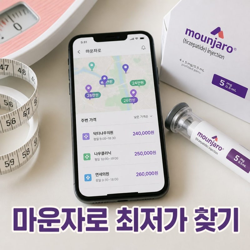 마운자로 가격 비교, 저렴한 곳 찾는 방법