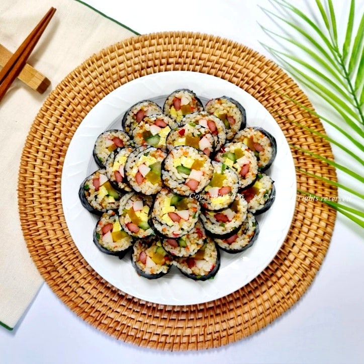 진주 땡초김밥 만들기 매콤 김밥 맛있게 싸는법