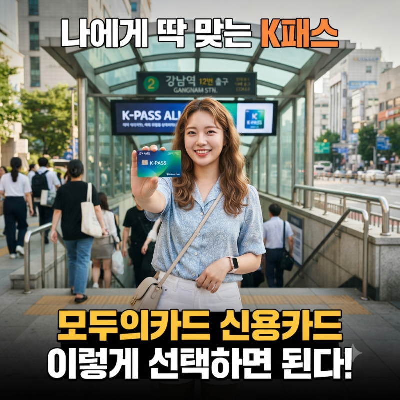 나에게 딱 맞는 K패스 모두의카드 신용카드 이렇게 선택하면 된다!