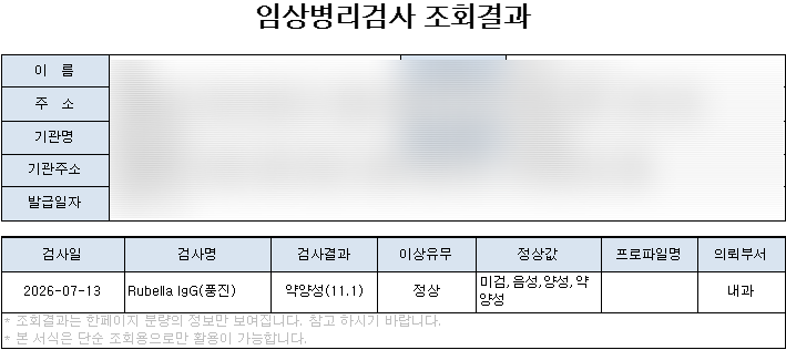 임신 전 풍진 항체 검사, 예방접종
