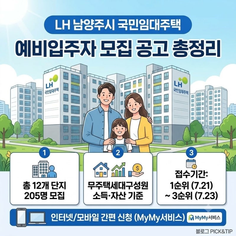 가성비 최고 주거 팁! 최장 30년 거주 가능한 남양주 LH 국민임대주택 청약 안내