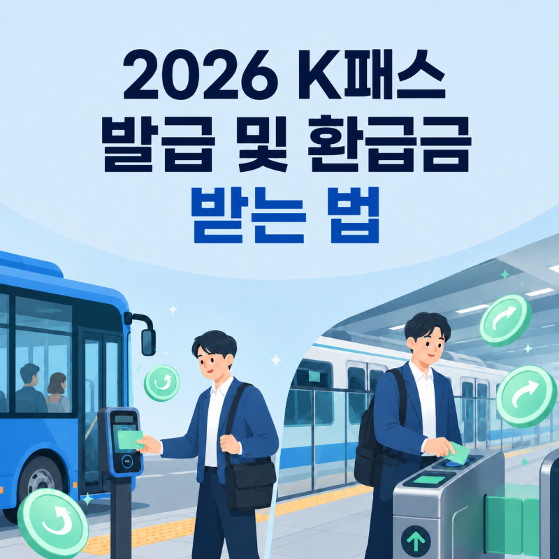 K패스 발급방법과 환급금 받는법, 2026 조건·지급일 총정리