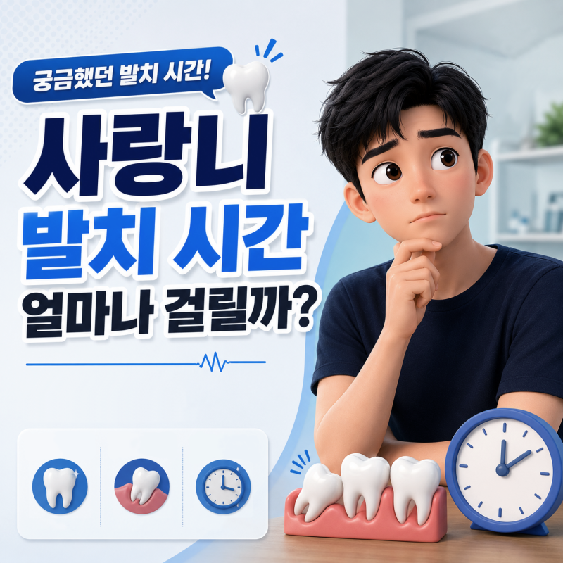 대구사랑니발치｜사랑니 발치 시간 얼마나 걸릴까? 통증은 언제 나타날까?