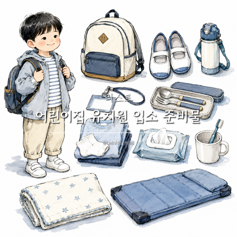 어린이집 유치원 입소 준비물 리스트 모두 정리