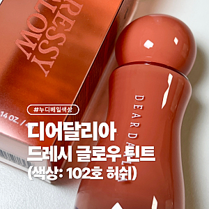 디어달리아 드레시 글로우 틴트 102호 허쉬 내돈내산 후기 (+색상, 발색사진 有)