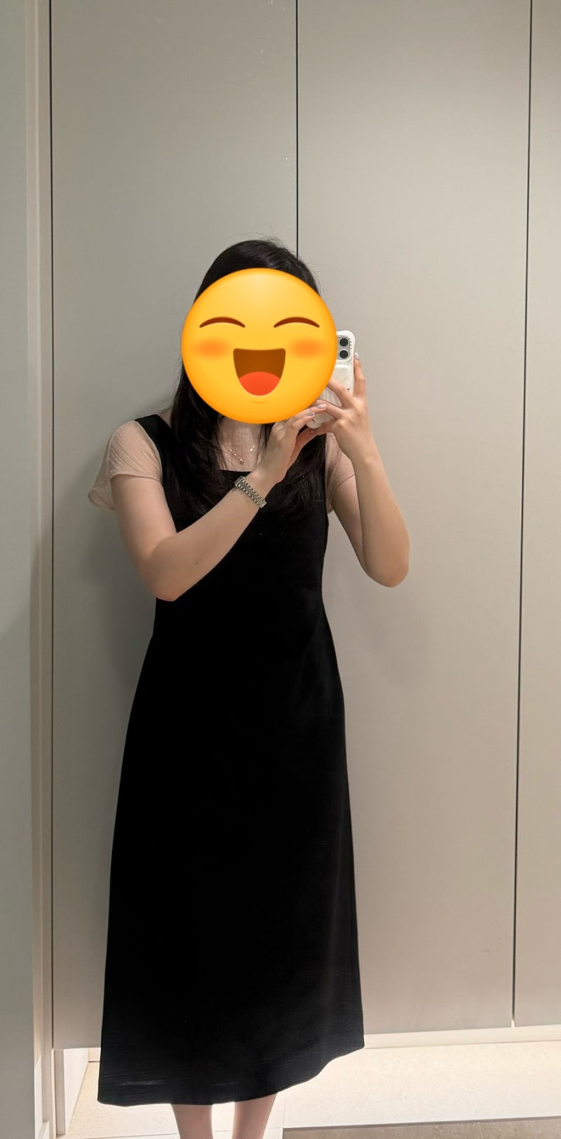 [잇미샤] 클래식 스퀘어넥 셔링 원피스 구매후기 (하객룩, 상견례룩 추천)