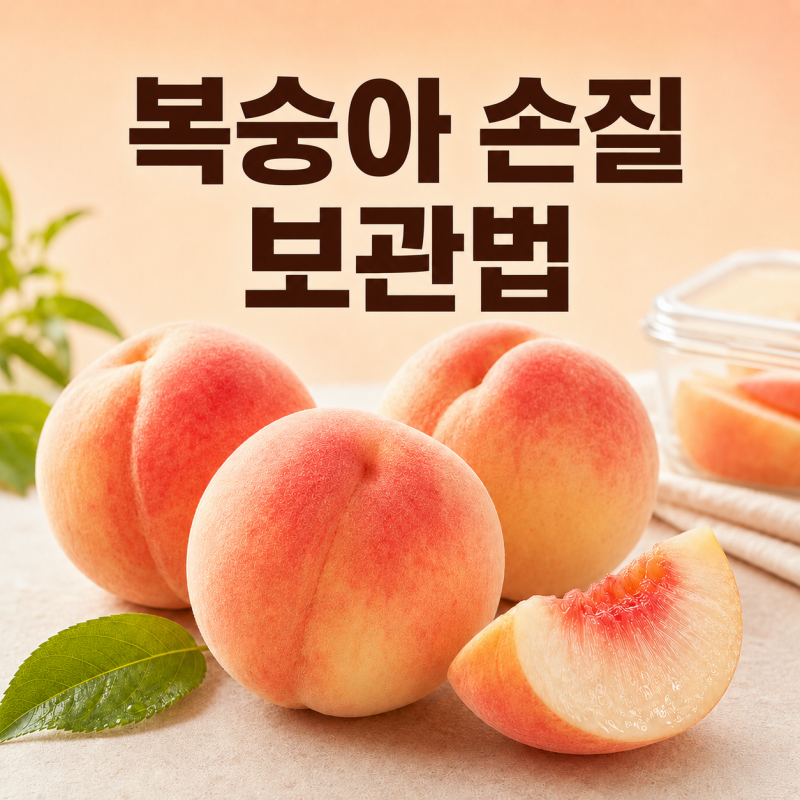 복숭아 고르는 법 후숙부터 손질 보관법까지 총정리